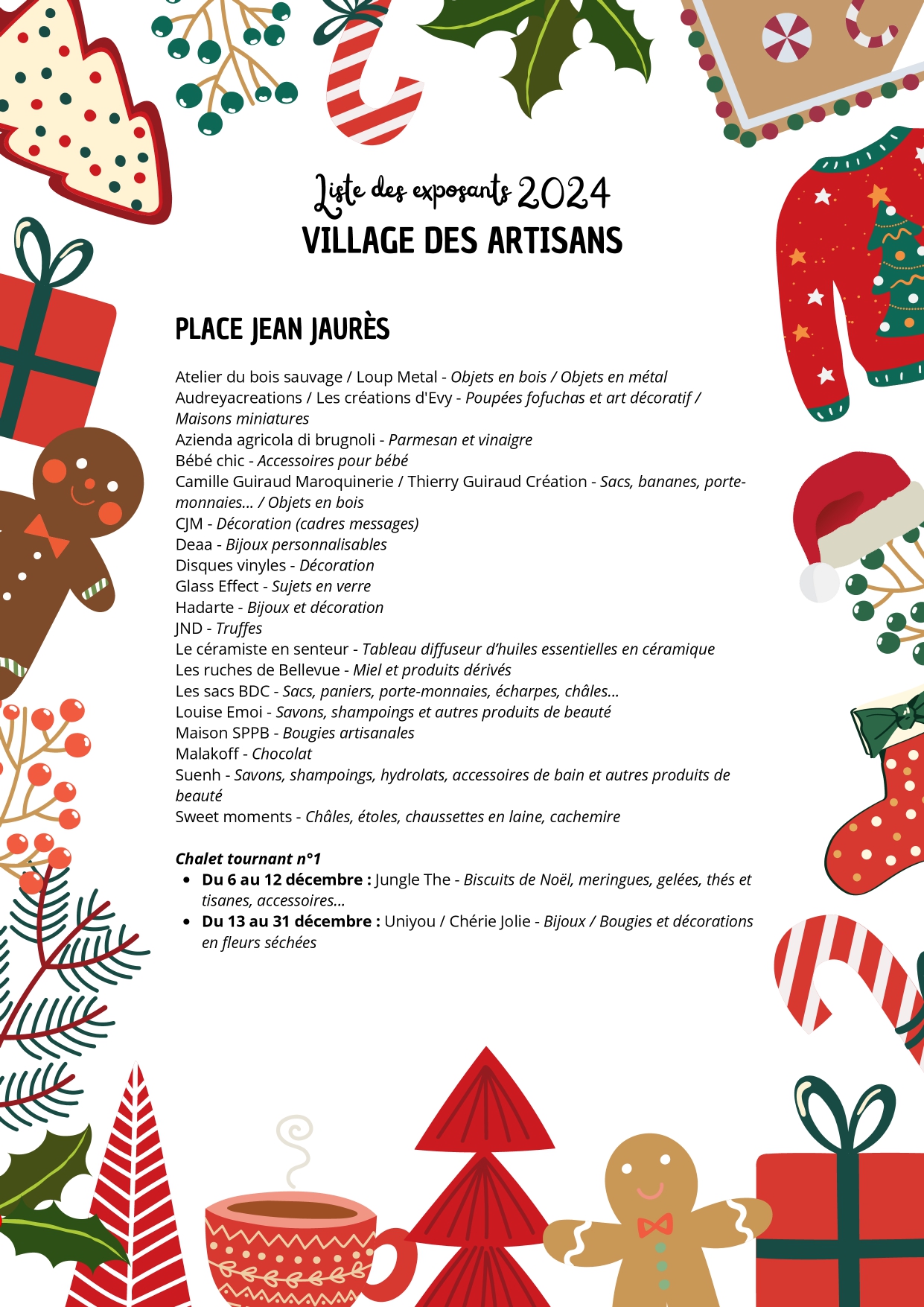 Marché de Noël 2024 - Liste des exposants - Place Jean Jaurès.jpg
